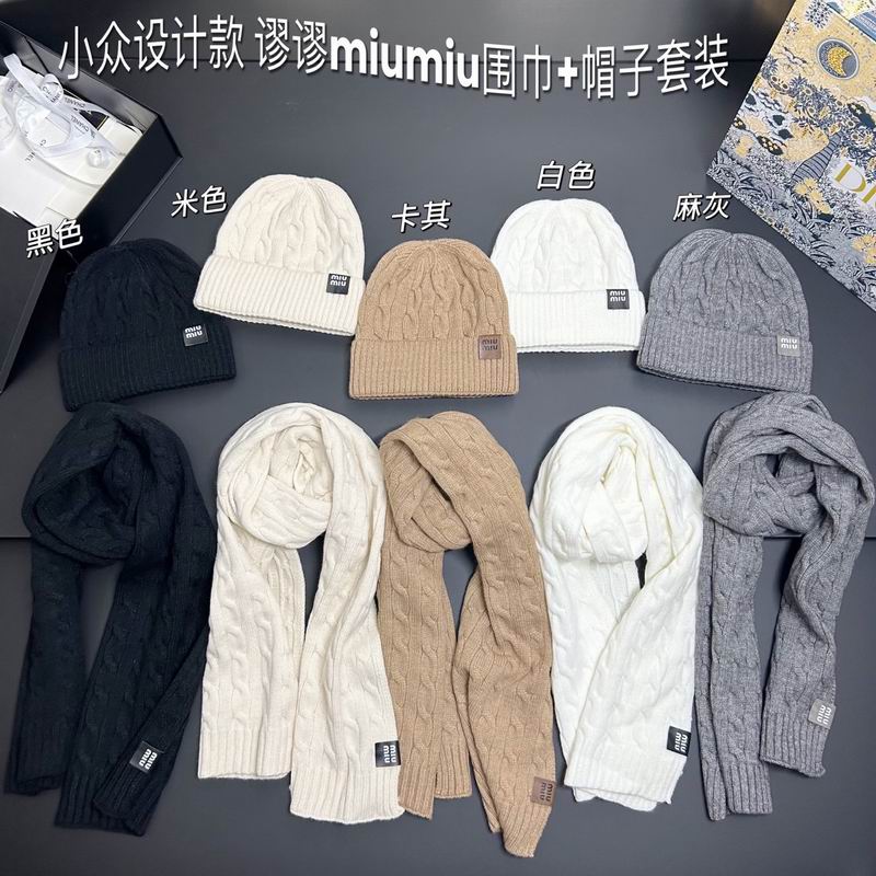 Miumiu scarf hat dx03